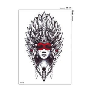 Kızılderili Geçici Dövme Tattoo