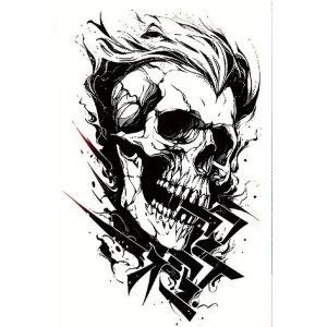 Kurukafa Geçici Dövme Tattoo
