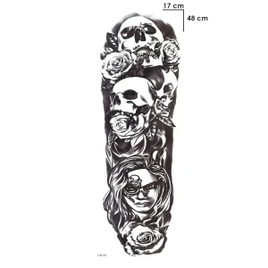 Kurukafa Kol Geçici Dövme Tattoo