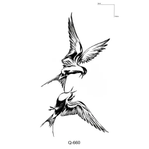 Kuş Mini Geçici Dövme Tattoo