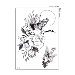 Leylek Geçici Dövme Tattoo