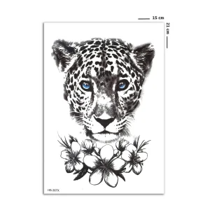 Mavi Gözlü Kaplan Geçici Dövme Tattoo