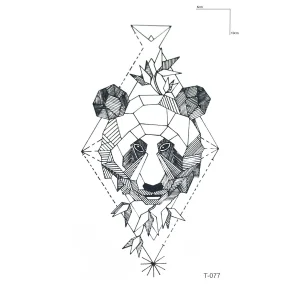 Panda Mini Geçici Dövme Tattoo