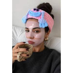 Pembe Renk Canavar Figürlü Peluş Saç Bandı