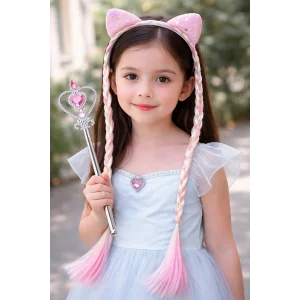 Pembe Renk Taç/Asa Set