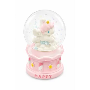 Pembe Renk Unicorn Işıklı Mini Kar Küresi