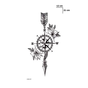 Pusula Geçici Dövme Tattoo