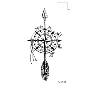 Pusula Mini Geçici Dövme Tattoo