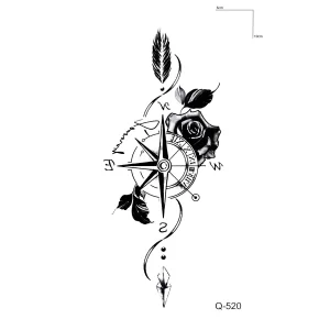 Pusula Mini Geçici Dövme Tattoo
