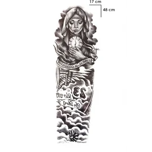 Rahibe Dövme Kol Geçici Tattoo