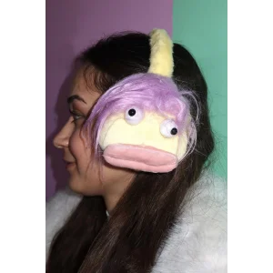 Sarı Renk Canavar Figürlü Peluş Kulaklık