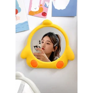 Sarı Renk Penguen Figürlü Masa Aynası
