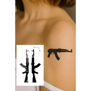 Silah Mini Geçici Dövme Tattoo