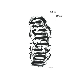 Yazılı Dövme Geçici Tattoo