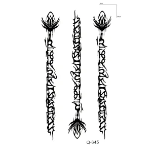 Yazılı Mini Dövme Geçici Tattoo
