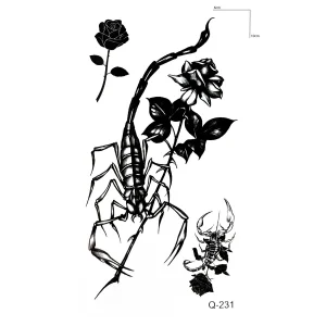 Yengeç Mini Geçici Dövme Tattoo