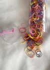 12li Karışık Renk Kutu Perma Lastik Toka Set