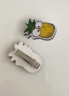 İkili Ananas Figürlü Çocuk Pens Toka Set
