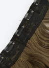 Isıya Dayanıklı Yarımay Çıt Çıt Saç Kahve Sarı Ombre / Dalgalı / 60 Cm / 110 Gr / HT2T27