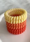 Karışık Renk 6lı Helezon Lastik Toka