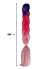Karışık Renk Afrika Zenci Örgüsü Box Braid Sentetik Saç 60cm 100gr