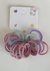 Karışık Renk Lastik Toka Set (Küçük Boy)