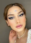 Mavi Renk Vücut Ve Yüz Taşı/ Taşlı Sticker