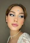 Mavi Renk Vücut Ve Yüz Taşı/ Taşlı Sticker