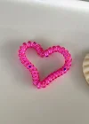 Pembe Renk Kalpli Helezon Lastik Toka