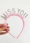Pembe Renk Yazılı Taç