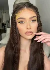 Sarı Renk Saç Vücut Ve Yüz Taşı Sticker