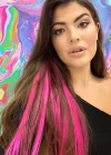 Yan Çıt Çıt Postiş / Ombre iki Renkli / 50 Cm