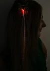 Yeşil Renk Kelebek Figürlü Işıklı Yan Toka