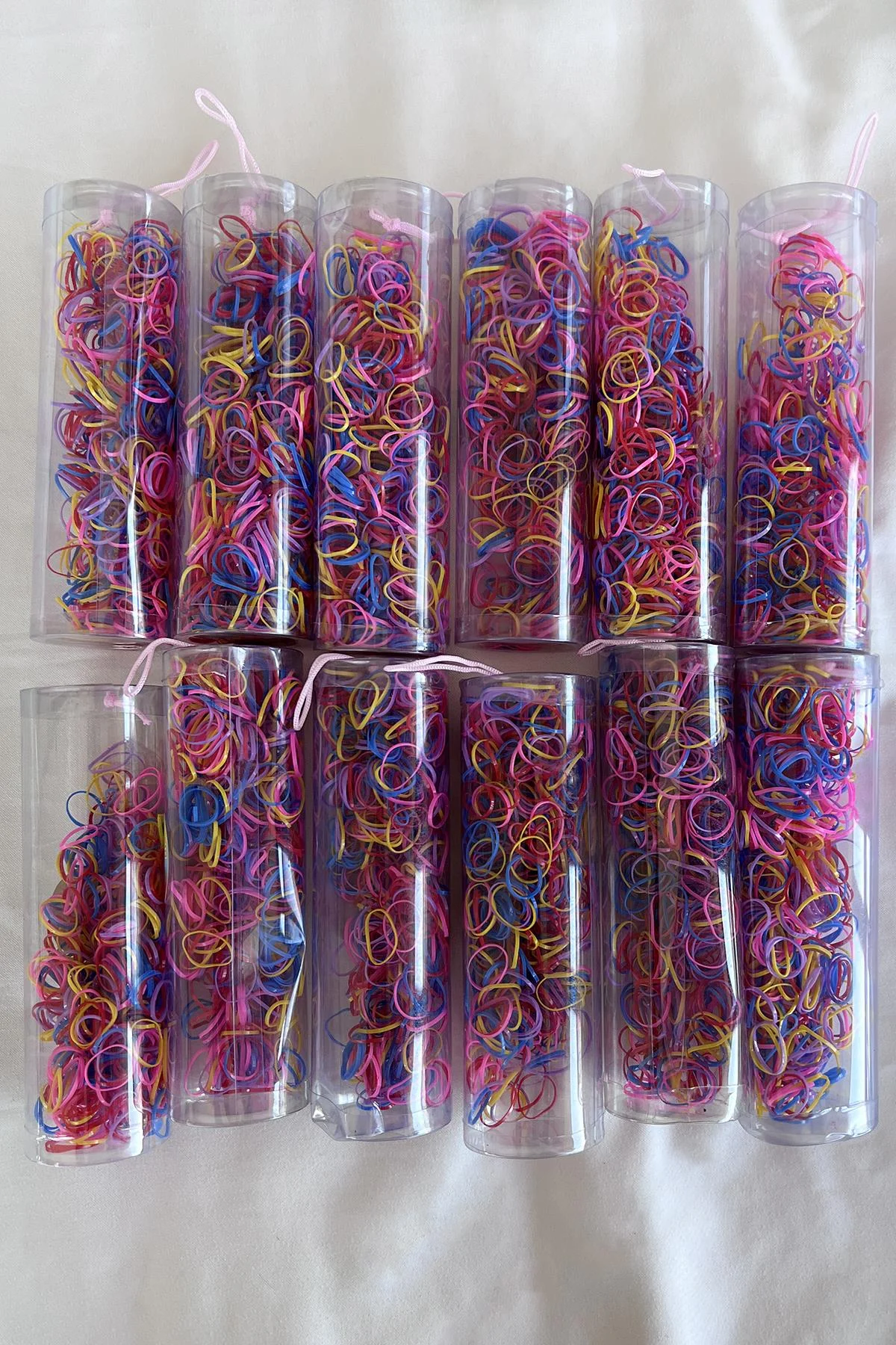 12li Karışık Renk Perma Lastik Toka Set