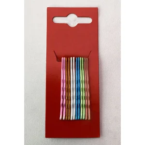 6 Çift Karışık Renk Tel Toka Set