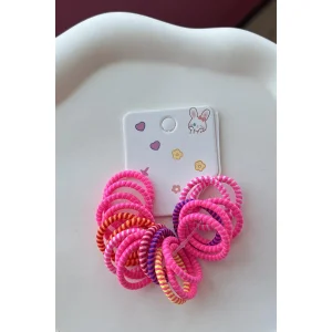 Neon Karışık Renk Lastik Toka Set (Küçük Boy)