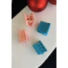 4lü Karışık Renk Mandal Toka Set