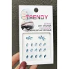 Mavi Renk Vücut Ve Yüz Taşı/ Taşlı Sticker