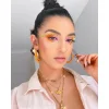 Sarı Renk Saç Vücut Ve Yüz Taşı Sticker