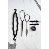 Siyah Renk Topuz Aparat Set