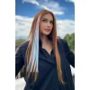 Yan Çıt Çıt Postiş / Ombre iki Renkli / 50 Cm
