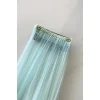 Yan Çıt Çıt Postiş / Su Yeşil Renk / 50 Cm
