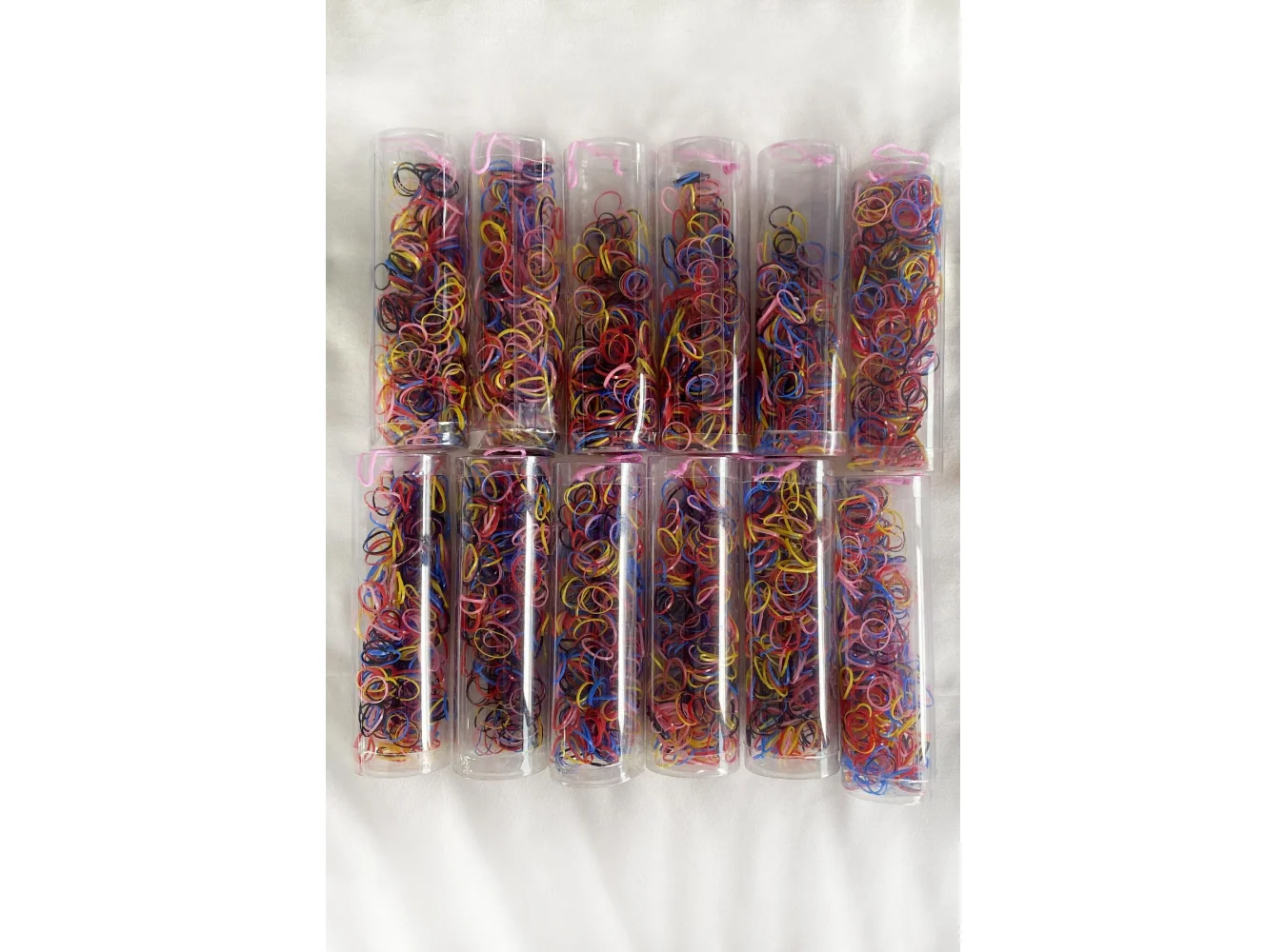 12li Karışık Renk Kutu Perma Lastik Toka Set