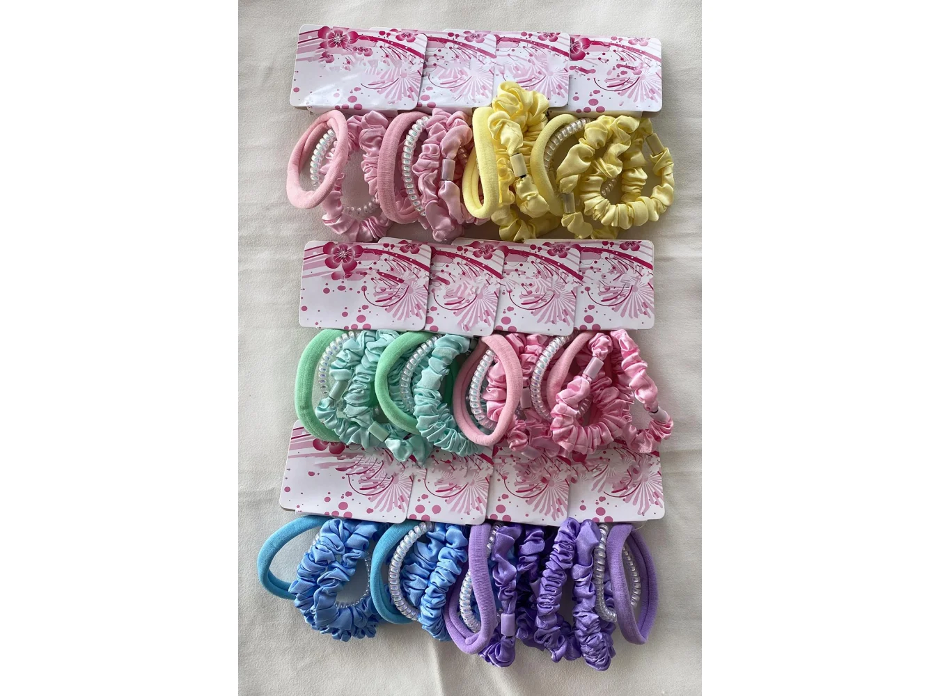 12li Karışık Renk Lastik Toka Set