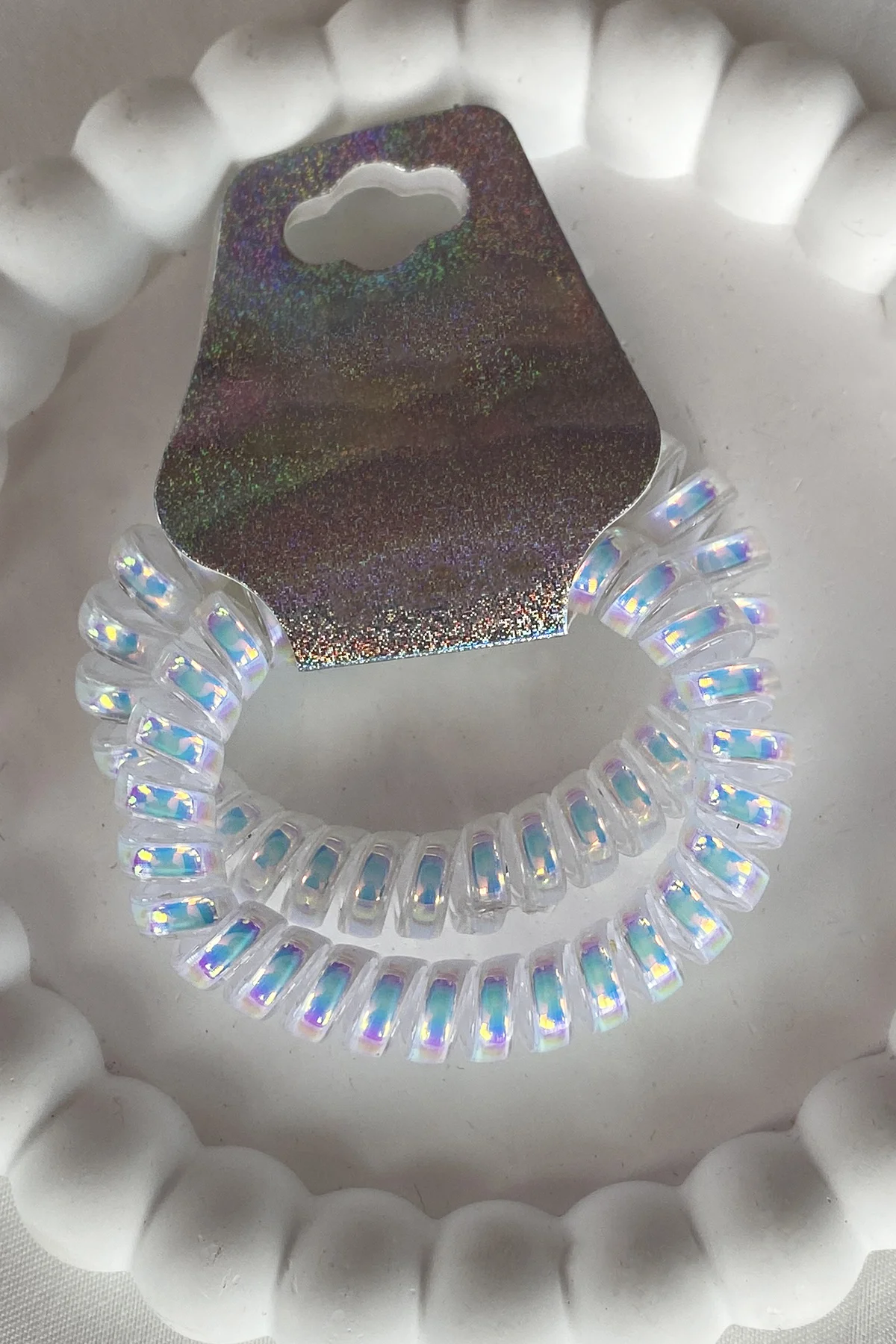 İkili Helezon Hologramlı Lastik Toka