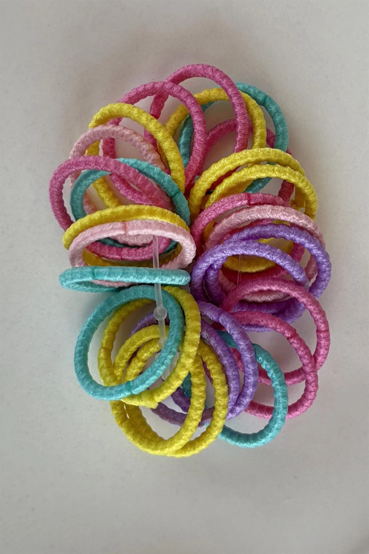 Karışık Renk Lastik Toka Set (Küçük Boy)