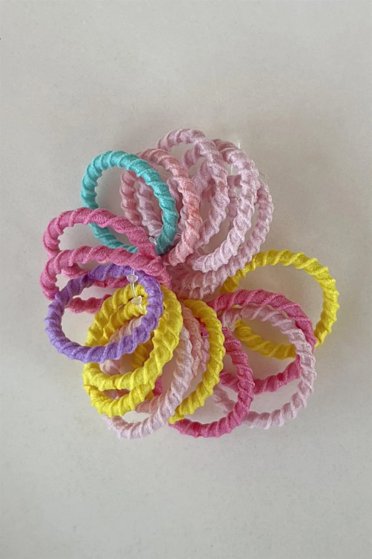 Karışık Renk Lastik Toka Set (Küçük Boy)