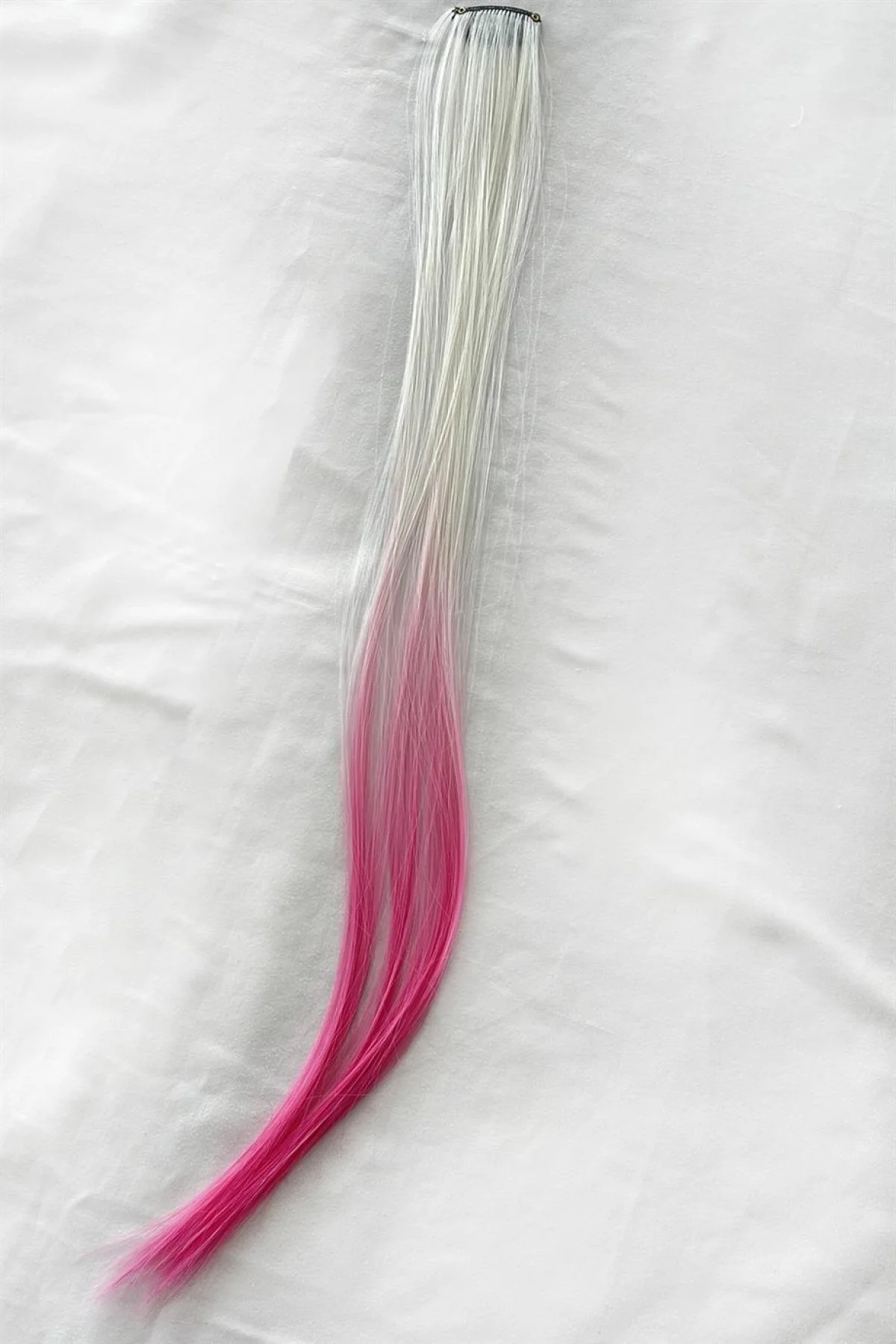 Yan Çıt Çıt Postiş / 2 Renk Ombre / 50 Cm