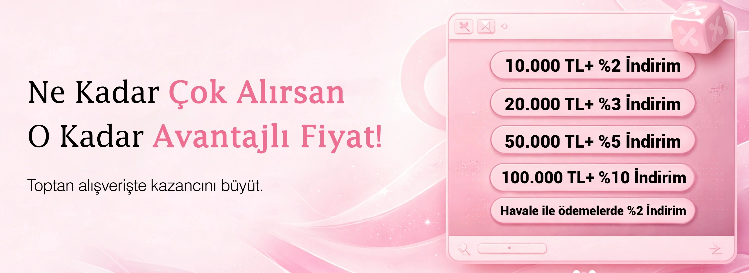 Sepet Büyüdükçe İndirimin Katlanır