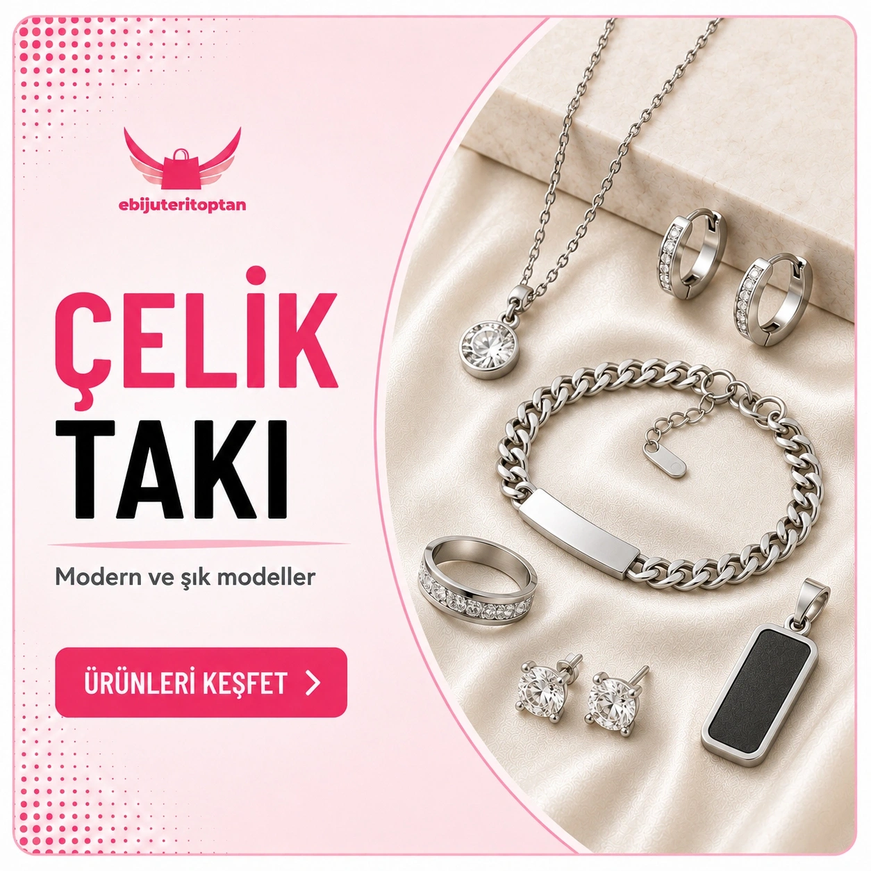 Toptan Çelik Takı